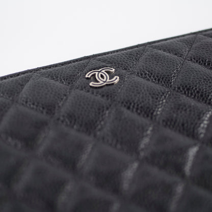 Chanel Double Zip Caviar Pouch Black SHW - photo 8