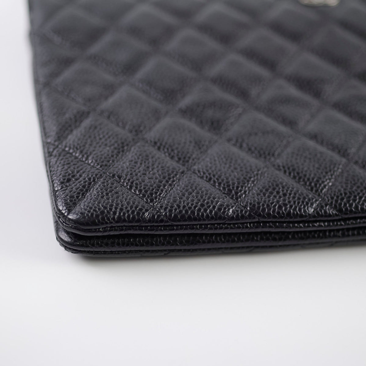 Chanel Double Zip Caviar Pouch Black SHW - photo 7