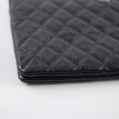 Chanel Double Zip Caviar Pouch Black SHW - photo 7