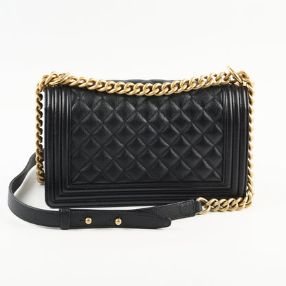 Chanel Old Medium Caviar Boy Bag GHW (Microchip) - photo 2
