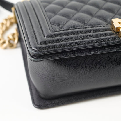 Chanel Old Medium Caviar Boy Bag GHW (Microchip) - photo 10