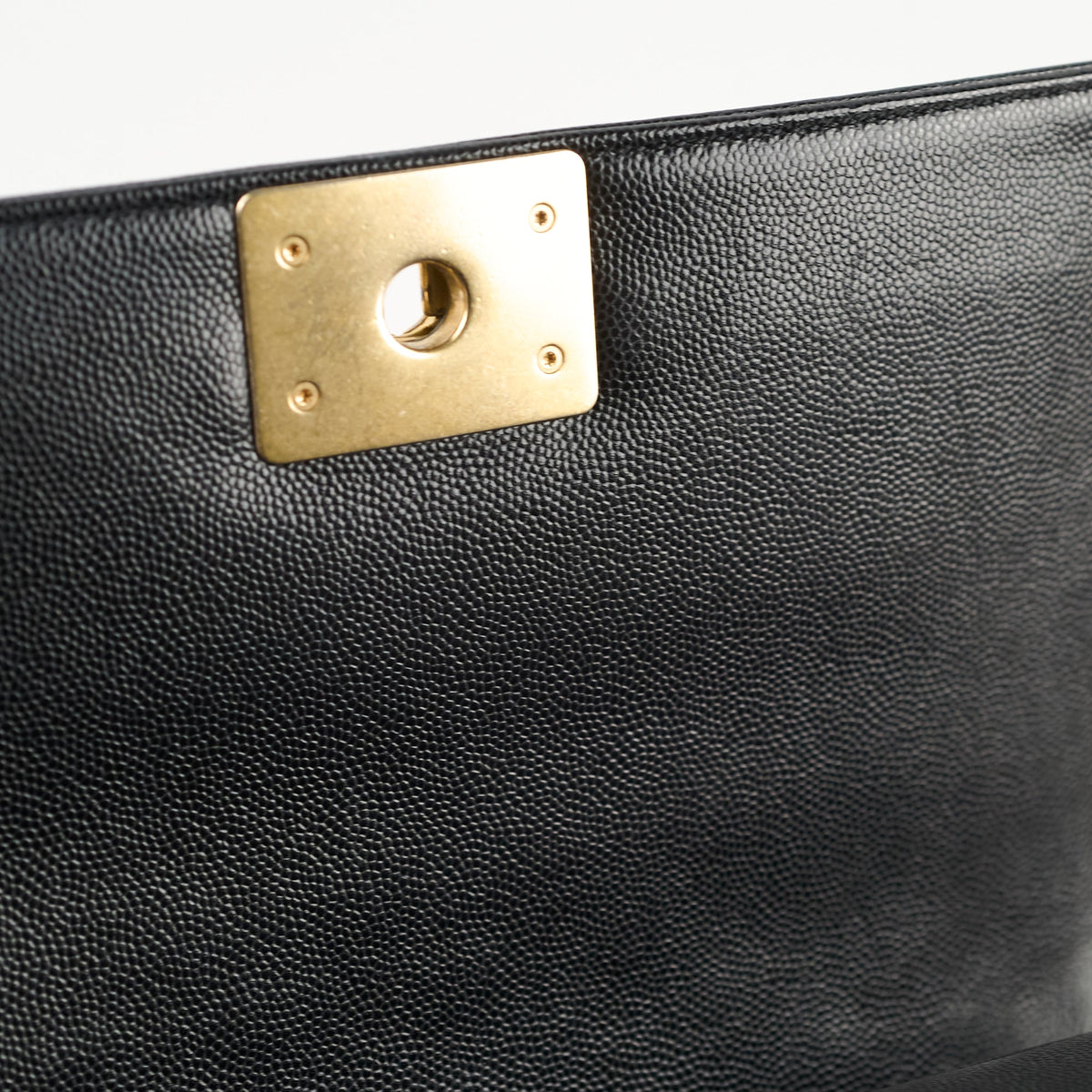 Chanel Old Medium Caviar Boy Bag GHW (Microchip) - photo 8