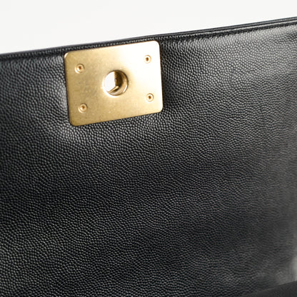 Chanel Old Medium Caviar Boy Bag GHW (Microchip) - photo 8