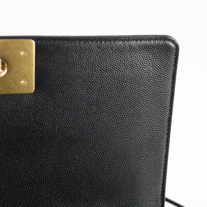 Chanel Old Medium Caviar Boy Bag GHW (Microchip) - photo 7