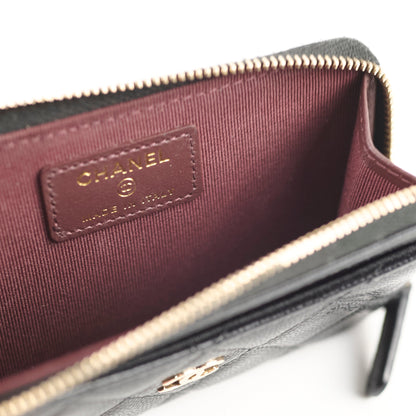 Chanel Cardholder Black Caviar Microchip - photo 5