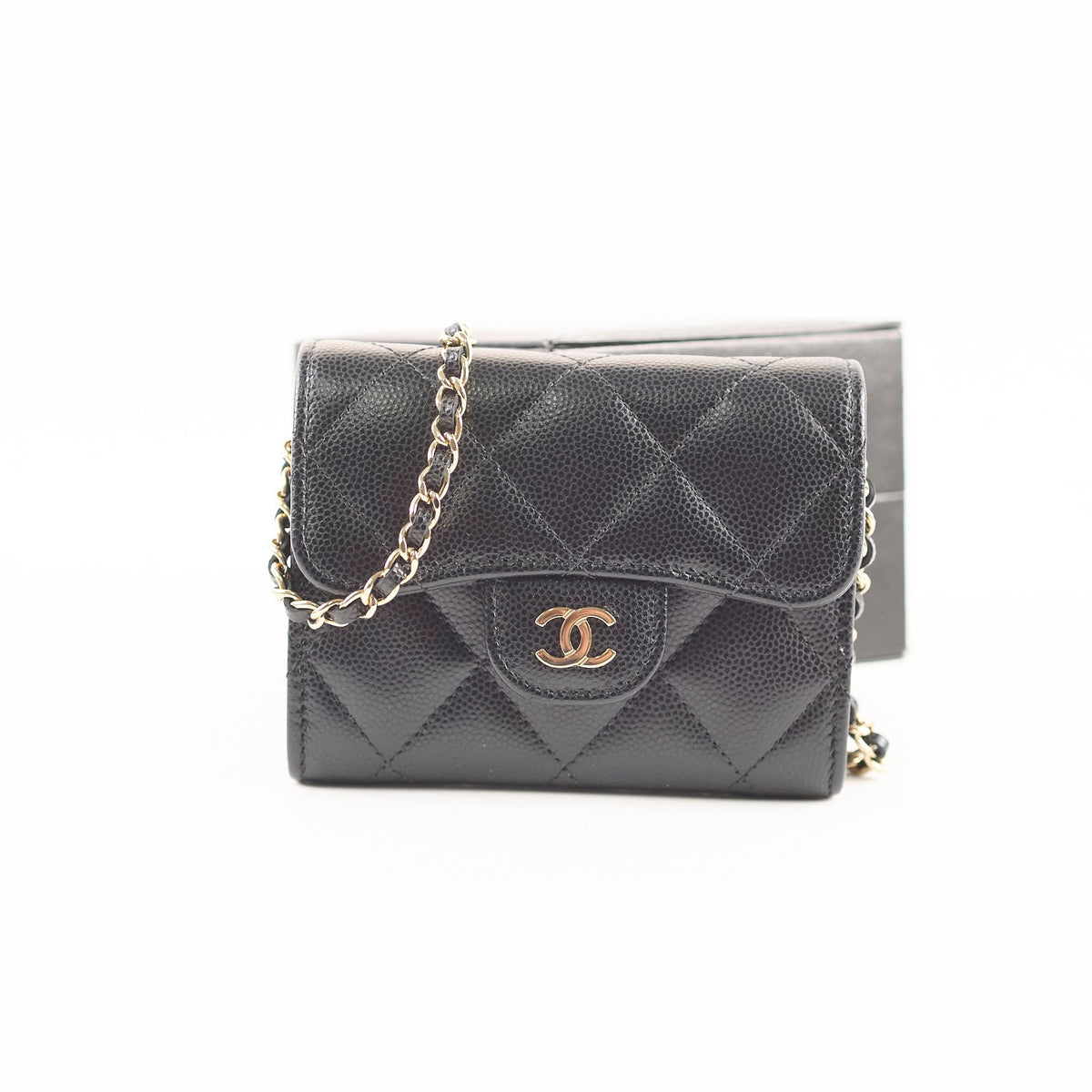 Chanel Caviar Clutch with Chain Black - photo 2