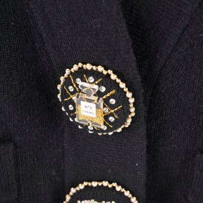 Chanel 22A Cashmere Cardigan Balck Size 38 - photo 11
