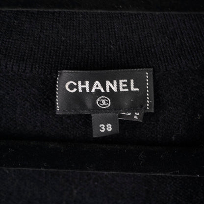 Chanel 22A Cashmere Cardigan Balck Size 38 - photo 8
