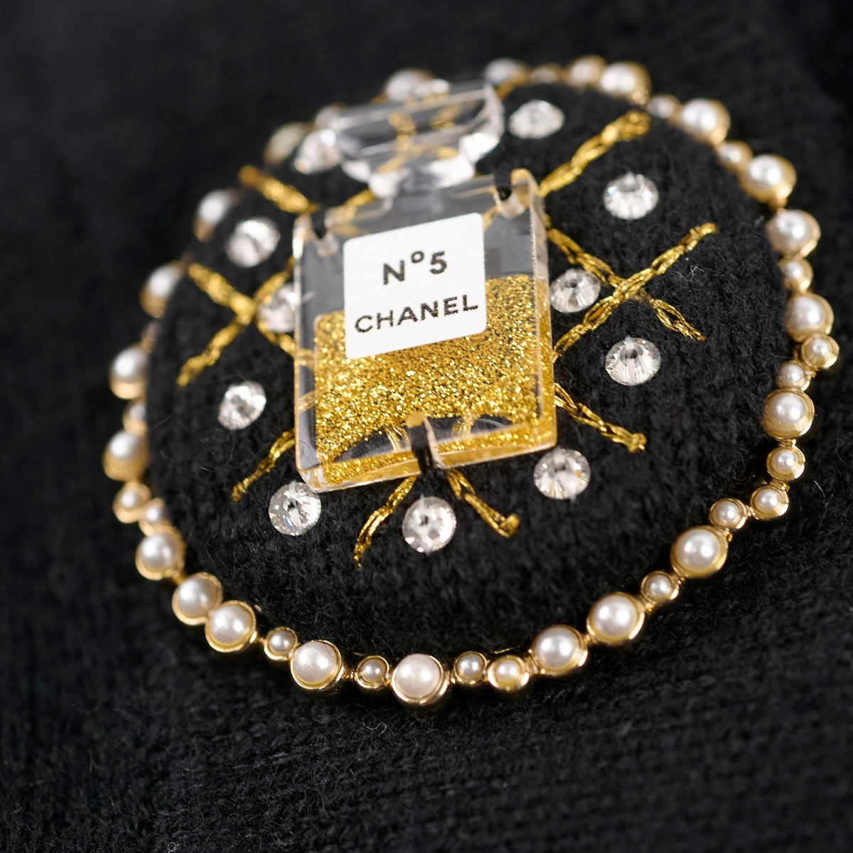Chanel 22A Cashmere Cardigan Balck Size 38 - photo 5