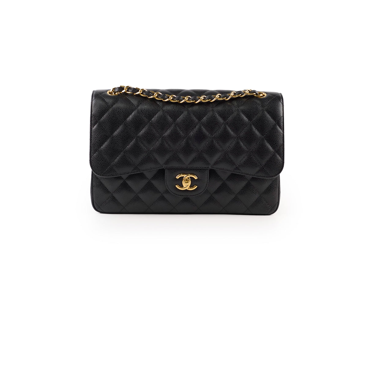 Chanel Double Flap Jumbo Black Caviar GHW - photo 1