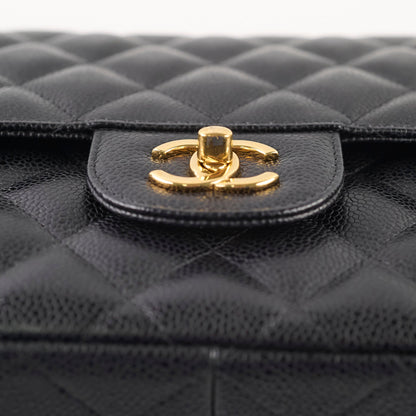 Chanel Double Flap Jumbo Black Caviar GHW - photo 19