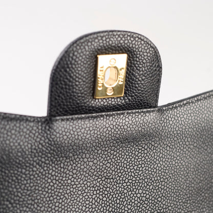 Chanel Double Flap Jumbo Black Caviar GHW - photo 15