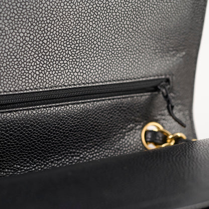 Chanel Double Flap Jumbo Black Caviar GHW - photo 13