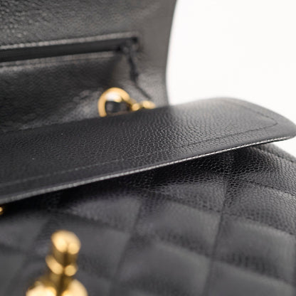 Chanel Double Flap Jumbo Black Caviar GHW - photo 12