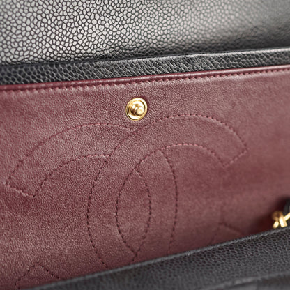 Chanel Double Flap Jumbo Black Caviar GHW - photo 11