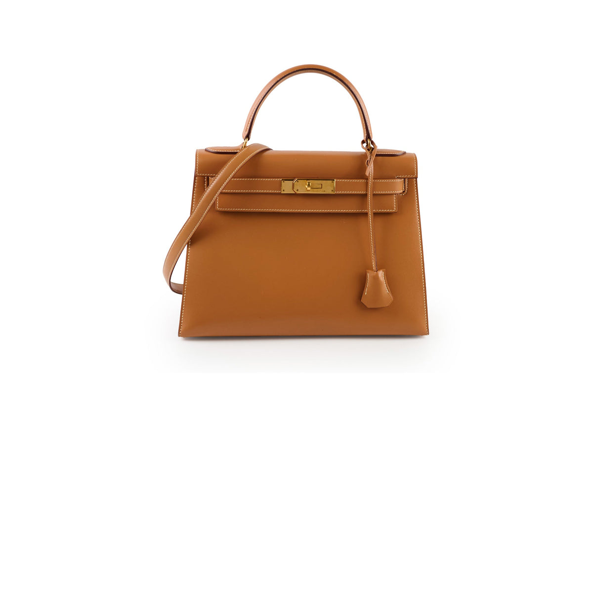 Hermes Kelly 28 Gold GHW Q Circle Stamp - photo 1