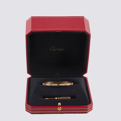 Cartier Love SM Pave Diamond Size 16 Pink Gold Bracelet 2024 - photo 7