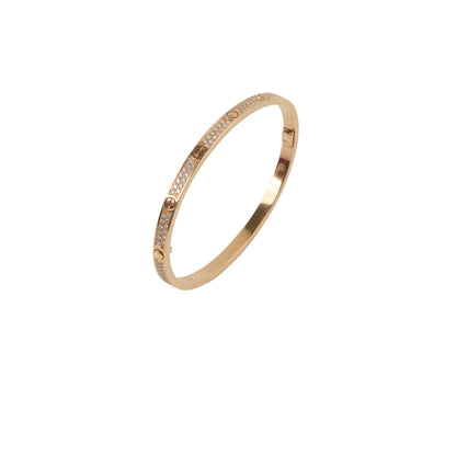 Cartier Love SM Pave Diamond Size 16 Pink Gold Bracelet 2024 - photo 1