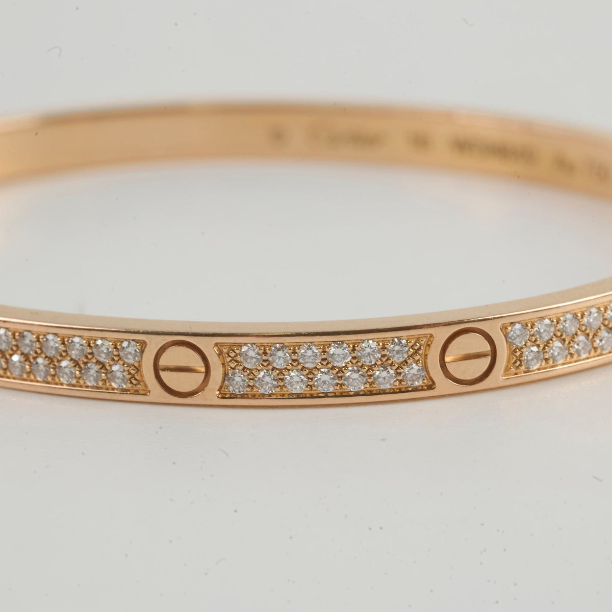 Cartier Love SM Pave Diamond Size 16 Pink Gold Bracelet 2024 - photo 4