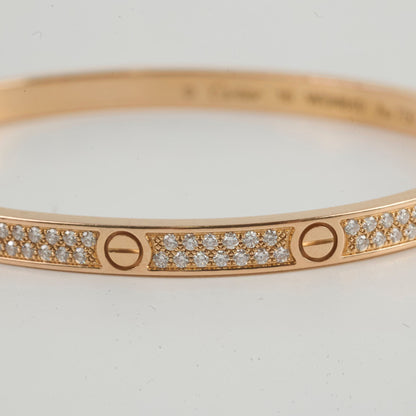 Cartier Love SM Pave Diamond Size 16 Pink Gold Bracelet 2024 - photo 4