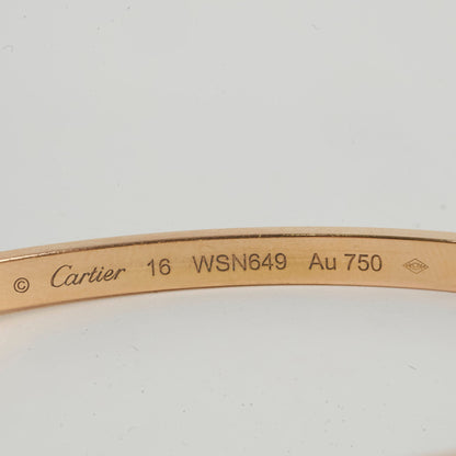 Cartier Love SM Pave Diamond Size 16 Pink Gold Bracelet 2024 - photo 5