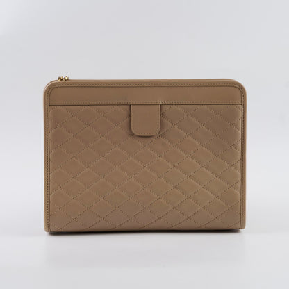 Saint Laurent Clutch With Chain Beige - photo 2