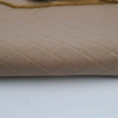 Saint Laurent Clutch With Chain Beige - photo 9