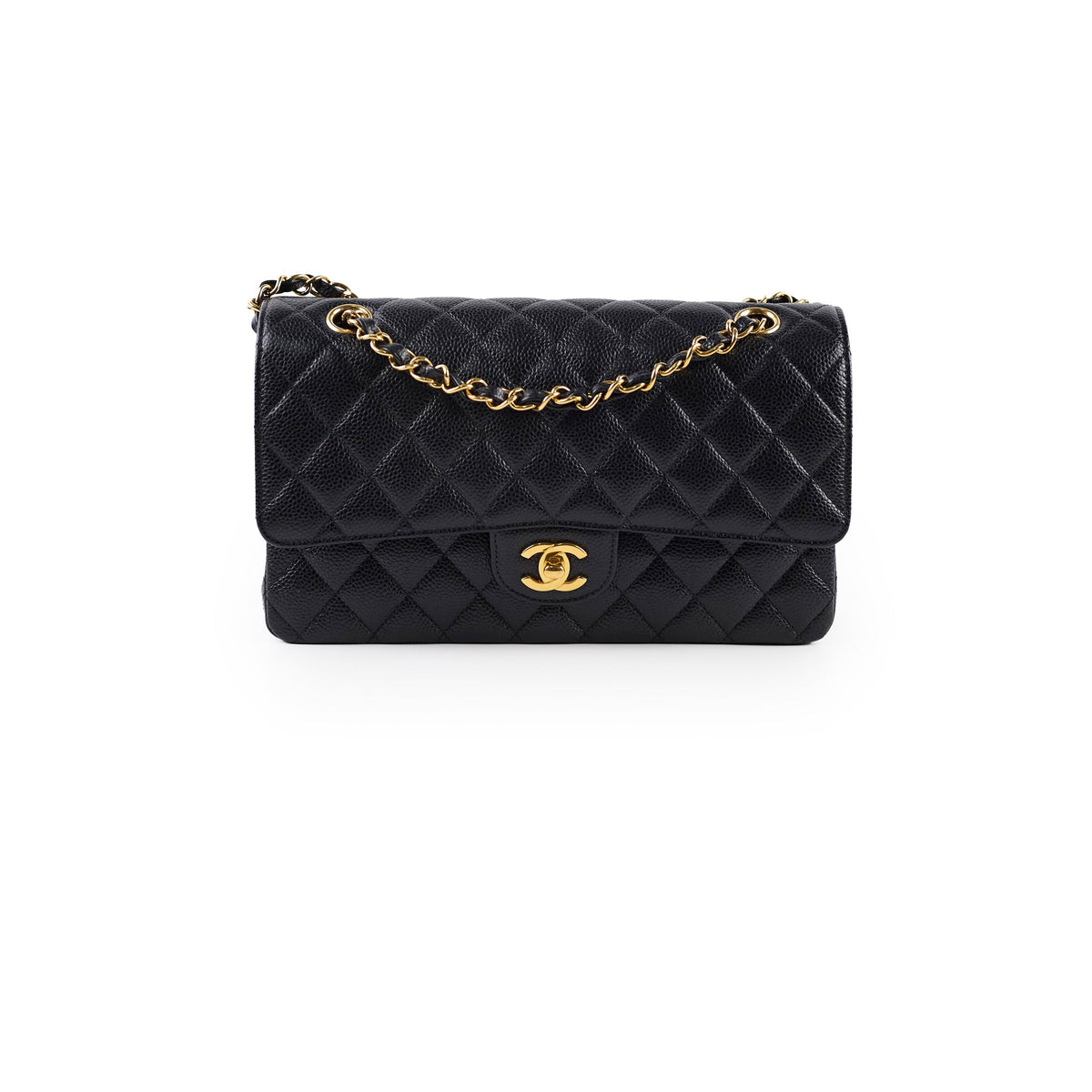 Chanel Caviar Medium Medium/Large Classic Flap GHW Microchip - photo 1