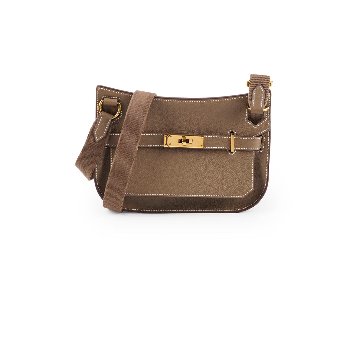 Hermes Mini Jypsiere Etoupe GHW B Stamp - photo 1