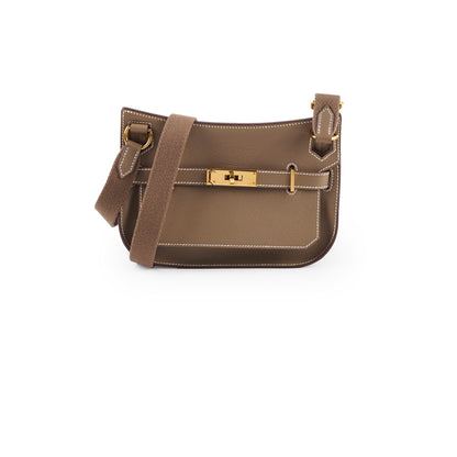 Hermes Mini Jypsiere Etoupe GHW B Stamp - photo 1