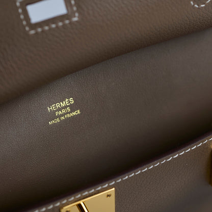 Hermes Mini Jypsiere Etoupe GHW B Stamp - photo 5