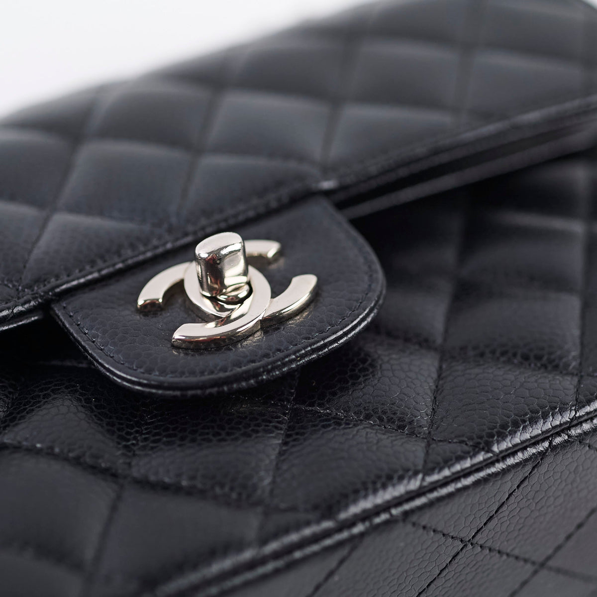 Chanel Small Caviar Double Classic Flap Black - photo 17