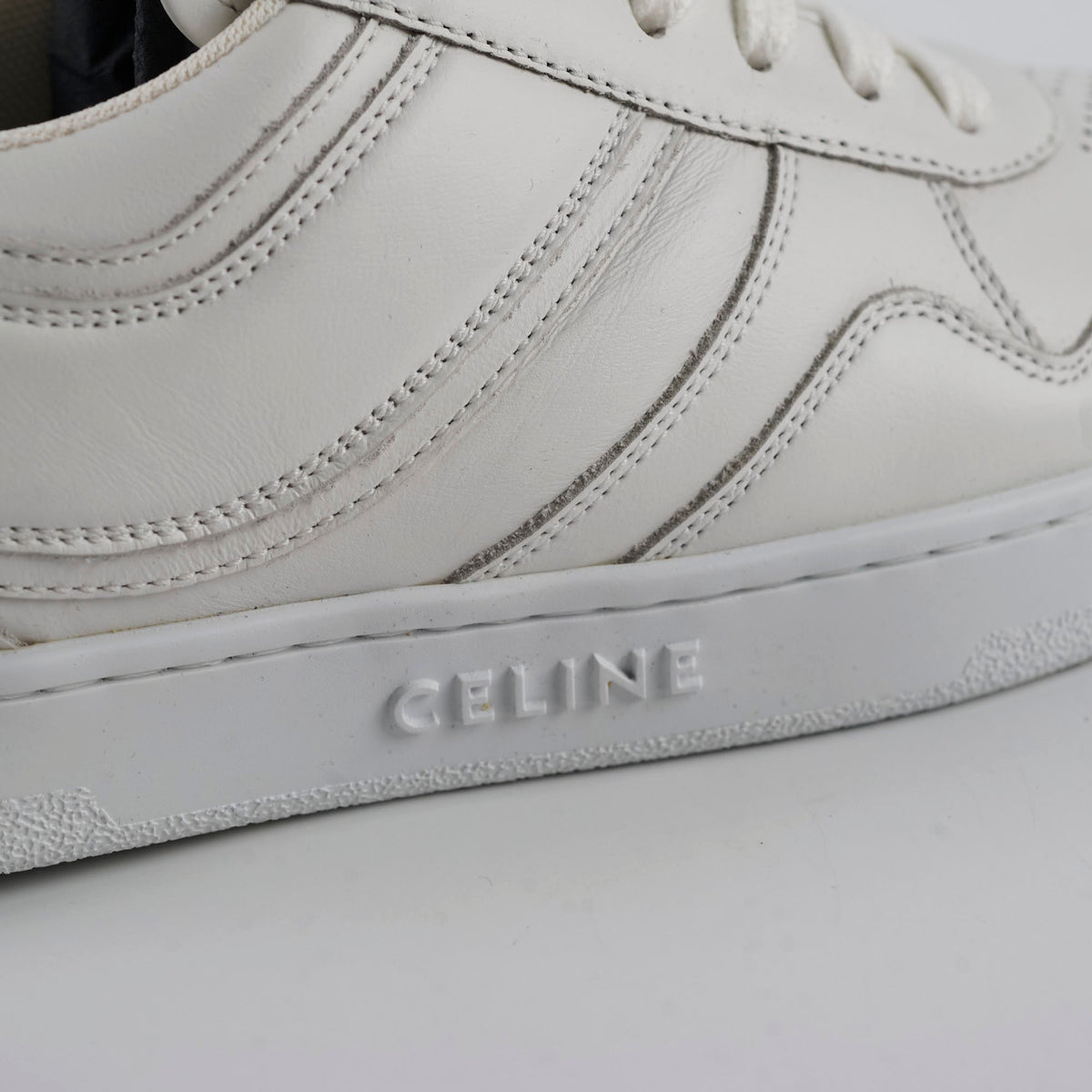 Celine Trainer Low Lace Up White size 37 - photo 5
