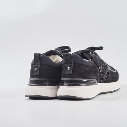 Chanel Black Mesh Sneakers Size 38 - photo 3
