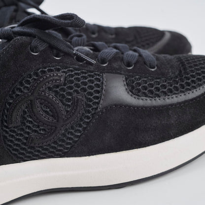 Chanel Black Mesh Sneakers Size 38 - photo 6