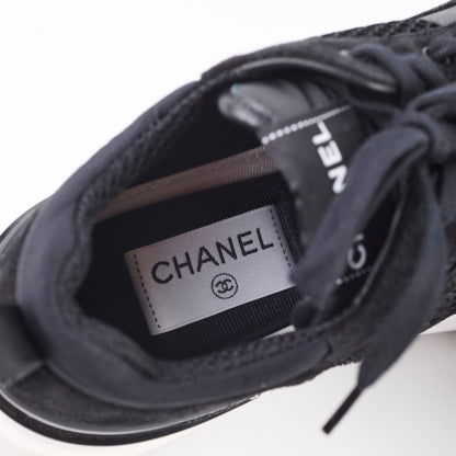 Chanel Black Mesh Sneakers Size 38 - photo 5