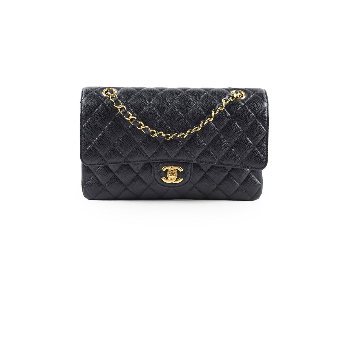 Chanel Caviar Medium/Large Double Classic Flap Black - photo 1