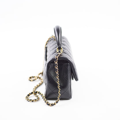 Chanel Top Handle Mini Rectangle Black Lambskin - photo 2