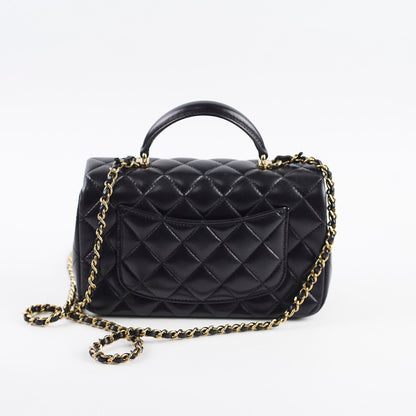 Chanel Top Handle Mini Rectangle Black Lambskin - photo 5