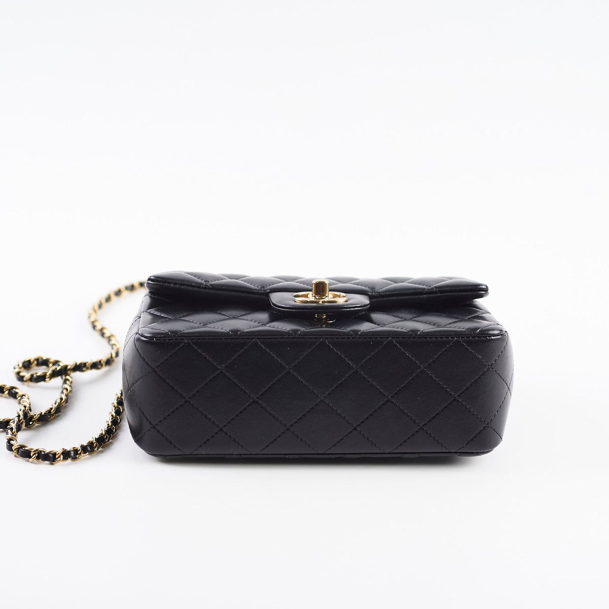 Chanel Top Handle Mini Rectangle Black Lambskin - photo 6