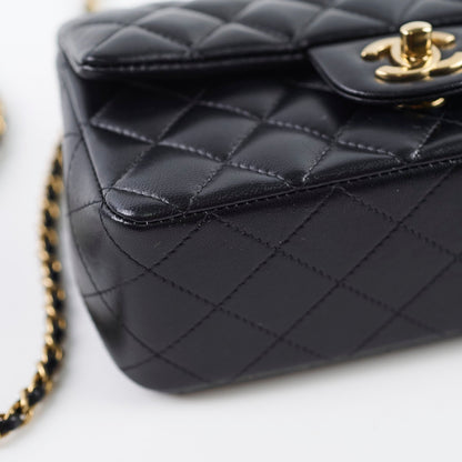 Chanel Top Handle Mini Rectangle Black Lambskin - photo 13