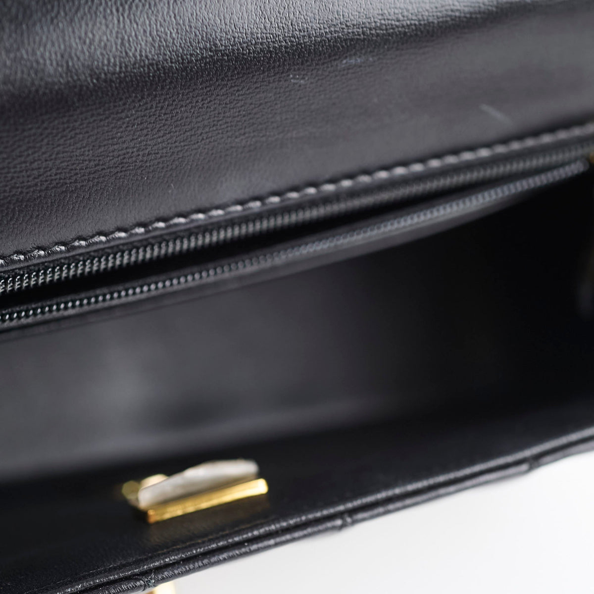 Chanel Top Handle Mini Rectangle Black Lambskin - photo 11
