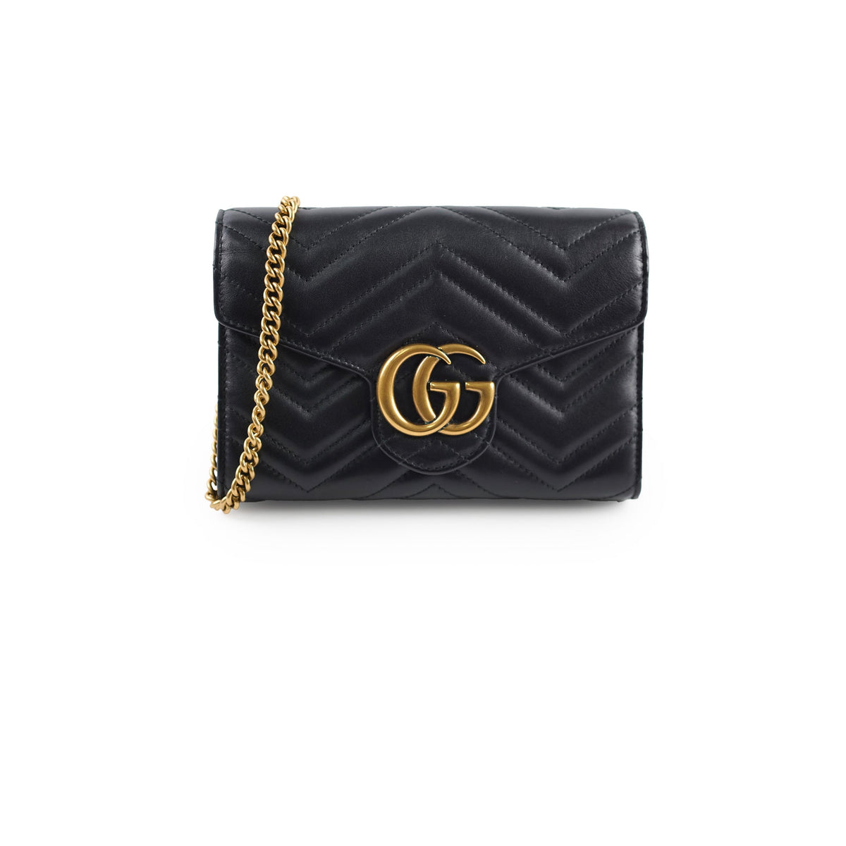 Gucci Marmont Wallet On Chain Black - photo 1