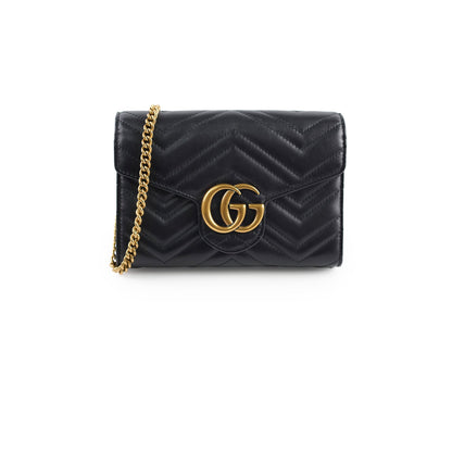Gucci Marmont Wallet On Chain Black - photo 1