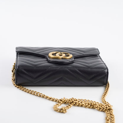 Gucci Marmont Wallet On Chain Black - photo 6