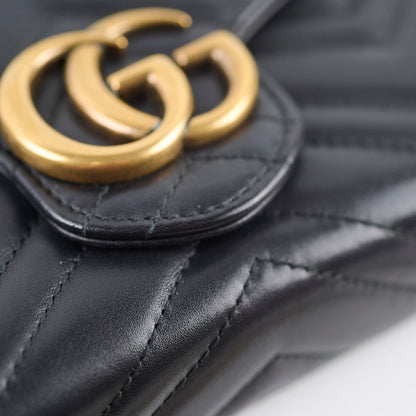 Gucci Marmont Wallet On Chain Black - photo 12