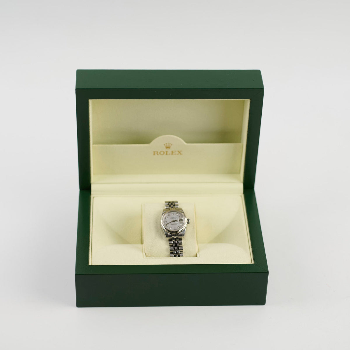 Rolex Datejust 26mm Mother Of Pearl Diamond Face Steel 2011 - photo 2