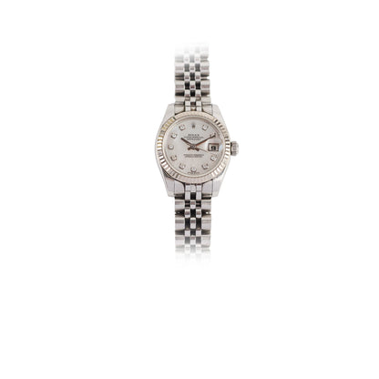 Rolex Datejust 26mm Mother Of Pearl Diamond Face Steel 2011 - photo 1