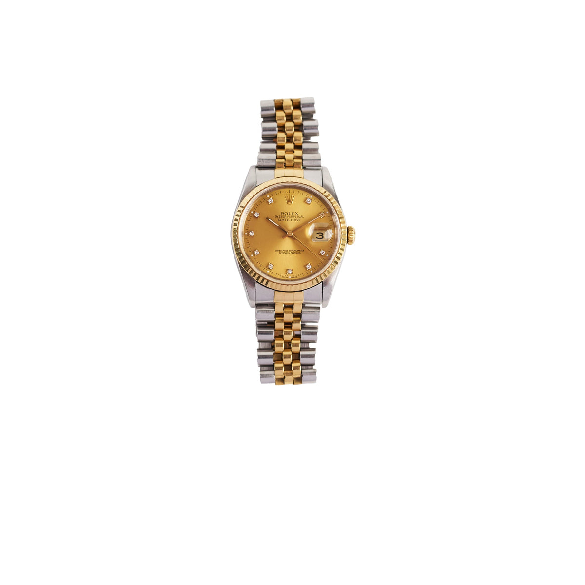 Rolex Datejust 36mm with Diamond Dial Watch Two Toned - photo 1