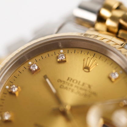 Rolex Datejust 36mm with Diamond Dial Watch Two Toned - photo 6